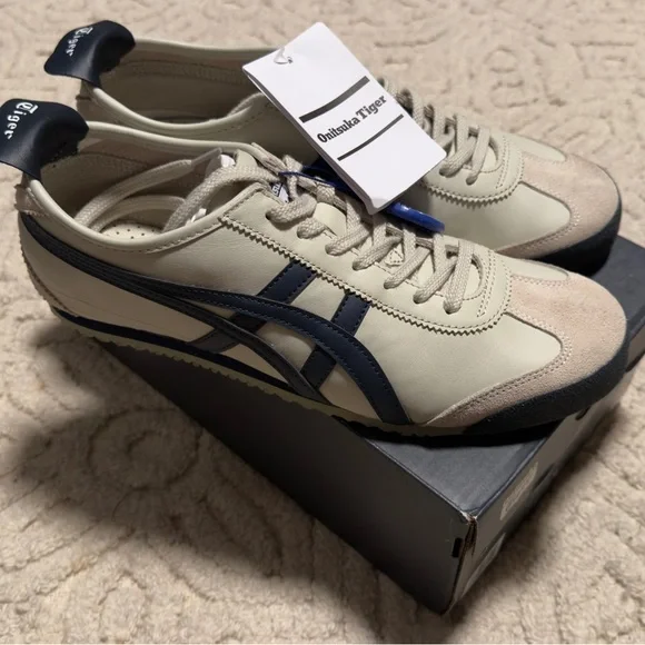 Onitsuka Tiger by Asics Men's Sneakers - White and Navy - Picture 6 of 7